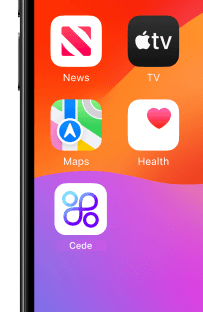 Cede app icon on an ios app drawer