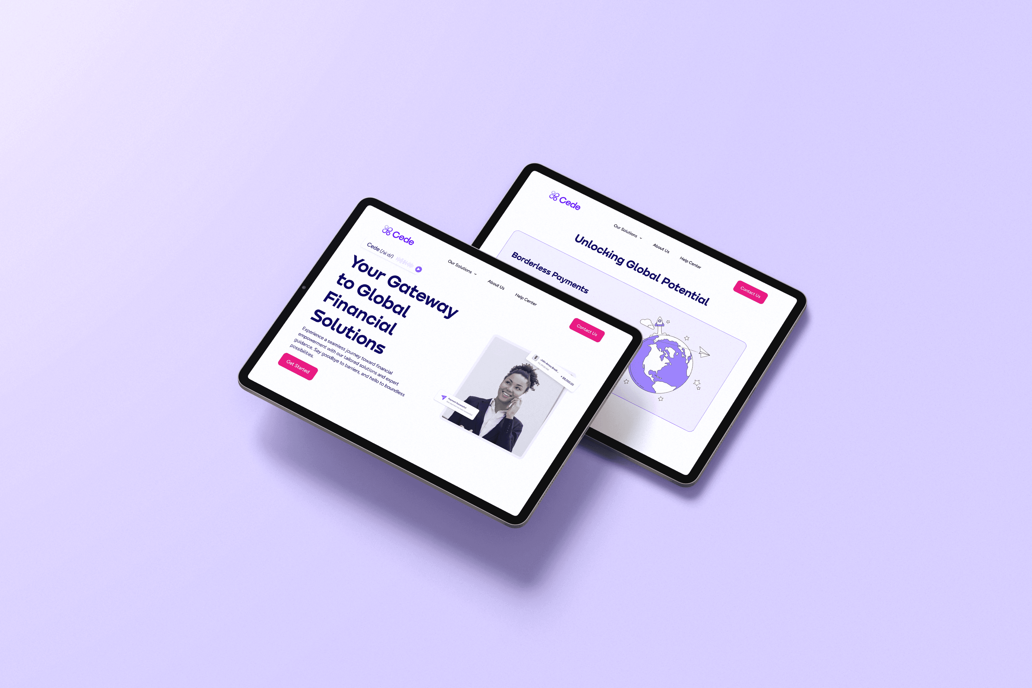 Cede landing page