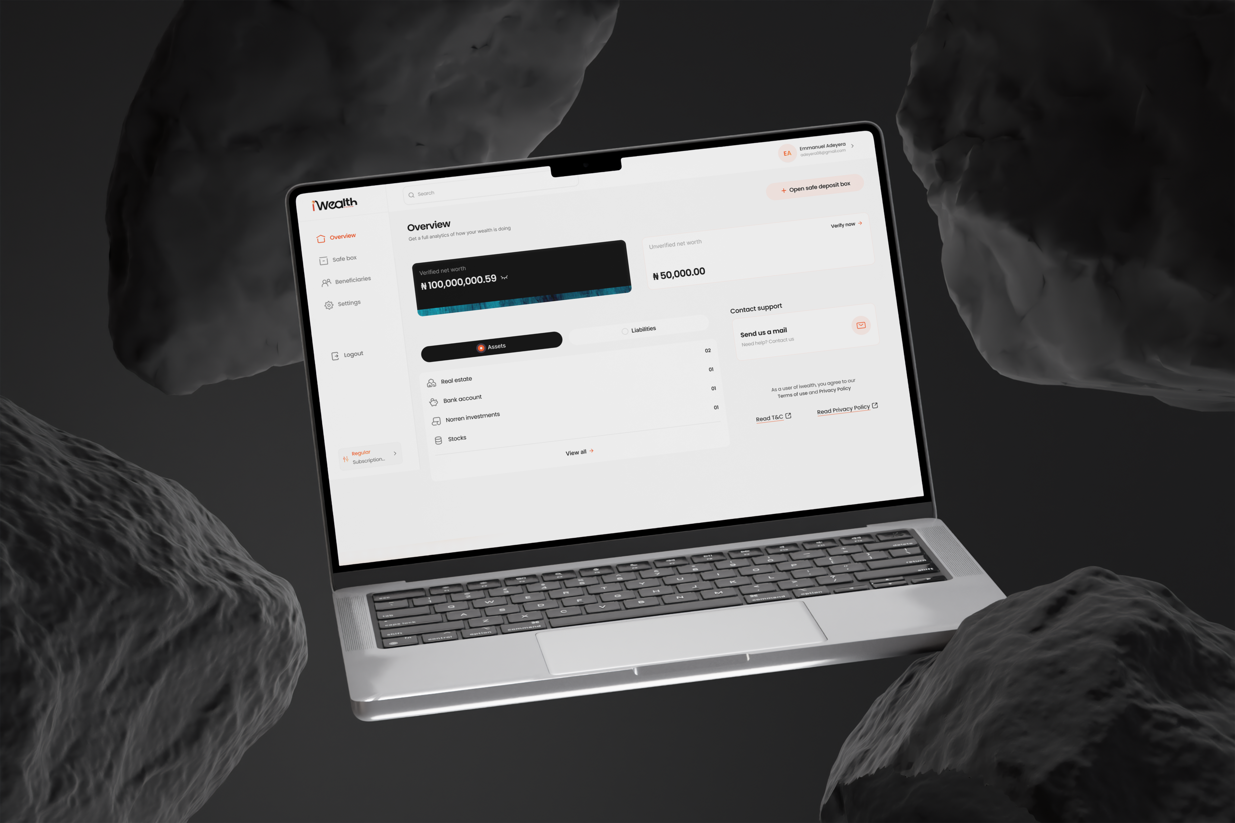 Iwealth Mockup